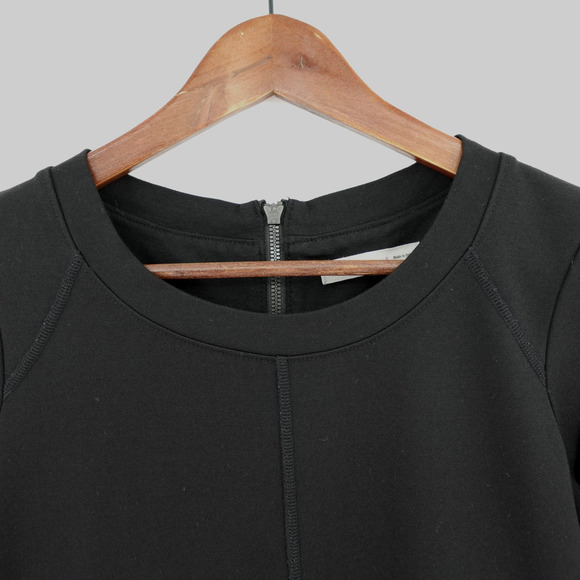 Athleta Dress Womens Small Black Ponte Fit and Flare En Route Career Office - Picture 10 of 16